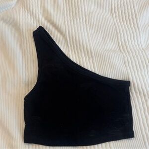 Zara One Shoulder Crop Top